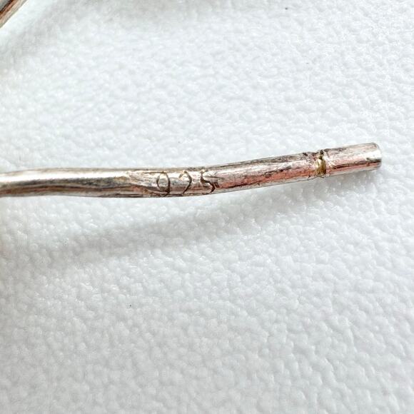 Vintage Sterling Silver 925 Ball Sphere Stud Earrings Patina Acid Tested 8 mm - Picture 7 of 12